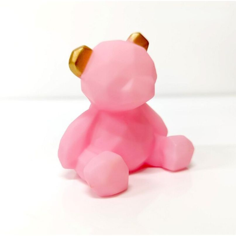 cake-topper-geo-bear-6-5cm-silver