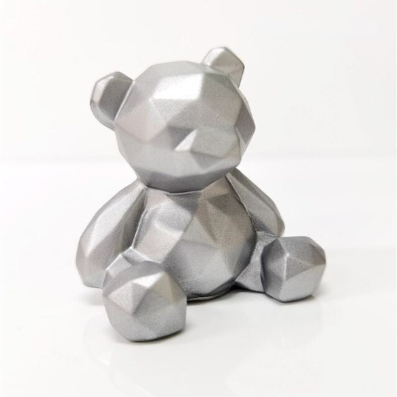 cake-topper-geo-bear-6-5cm-silver