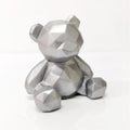 cake-topper-geo-bear-6-5cm-silver
