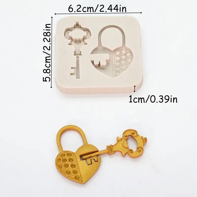 silicone-mould-lock-key-2-cavity