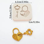 silicone-mould-lock-key-2-cavity