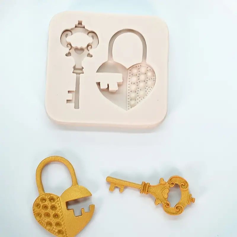 silicone-mould-lock-key-2-cavity