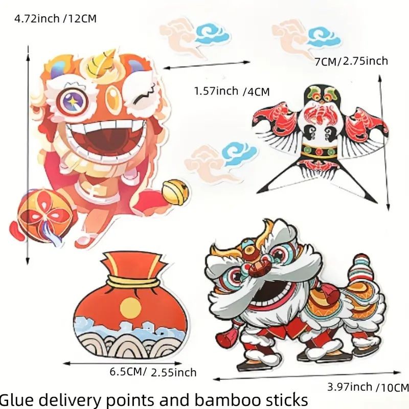 cake-topper-lion-dance-kite-9pc-set