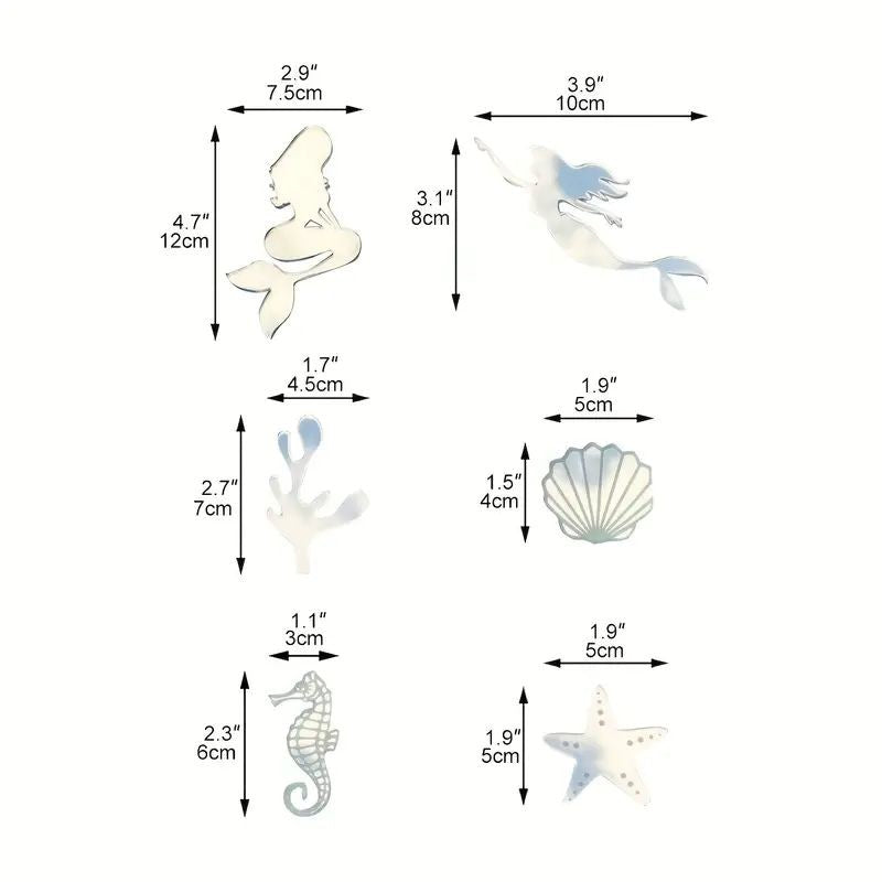 cake-topper-mermaid-silver-6pc
