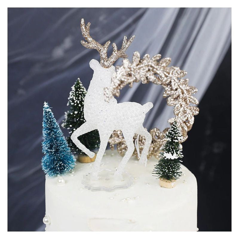 cake-topper-reindeer-white-with-gold-antlers