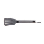Appetito Mini Nylon Spatula Tongs 18cm Charcoal