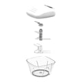 Appetito Pull Chopper - White Grey