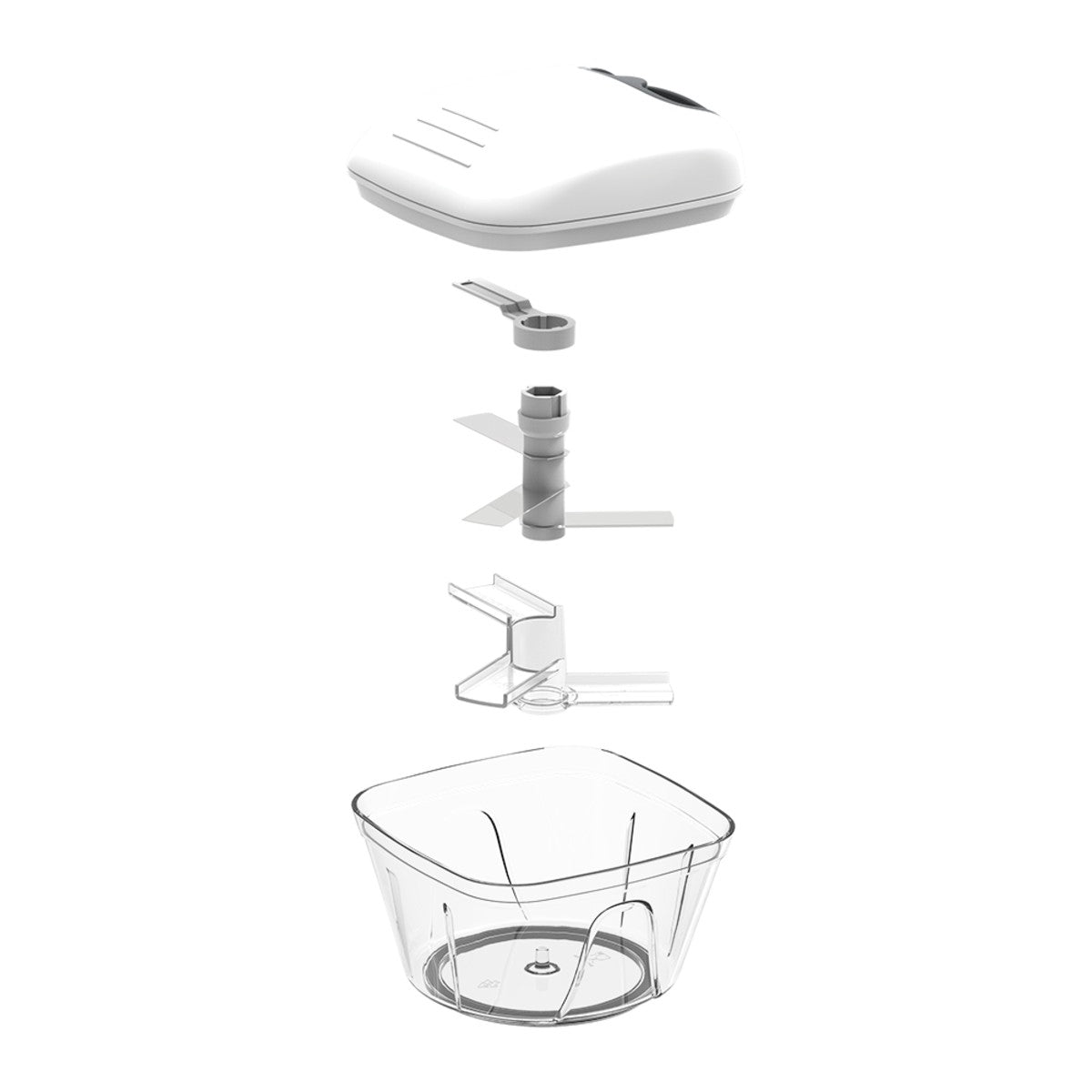 Appetito Pull Chopper - White Grey