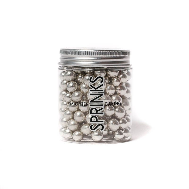 Sprinks Cachous Sprinkles - Silver 8mm 85g
