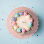 Papyrus & Co Scalloped Cake Board - 10 inch Pastel Pink