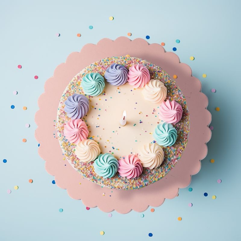 Papyrus & Co Scalloped Cake Board - 10 inch Pastel Pink