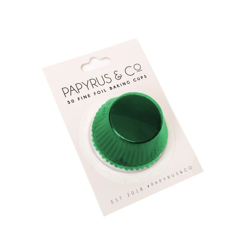 papyrus-standard-foil-baking-cups-50mm-50-pack-green