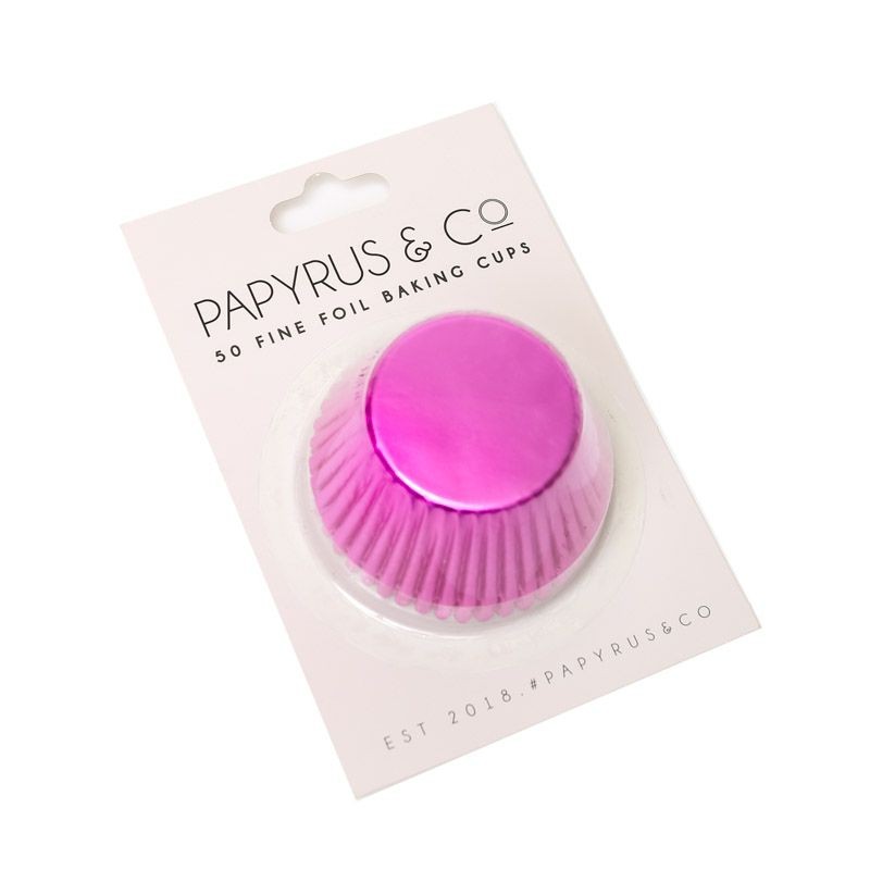 papyrus-standard-foil-baking-cups-50mm-50-pack-hot-pink
