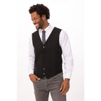 Chef Works Men's Black Basic Vest - VPME-BLK