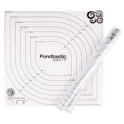 Fondtastic 2pc Fondant Mat Set 50x50cm