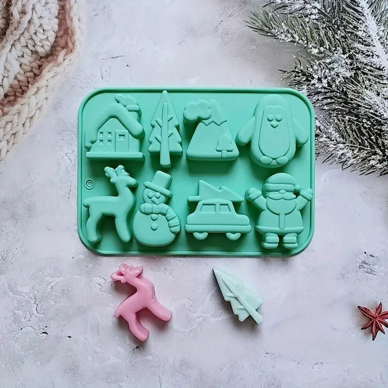 christmas-silicone-mould-8-cavity-green