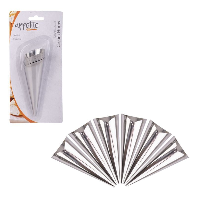 appetito-stainless-steel-cream-horns-set-6