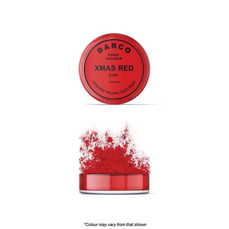 Barco Red Label Food Dust/Paint Christmas Red 10ml