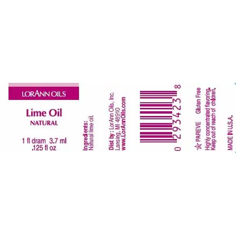 Lorann Lime Oil Flavour 1 Dram 3.7ml