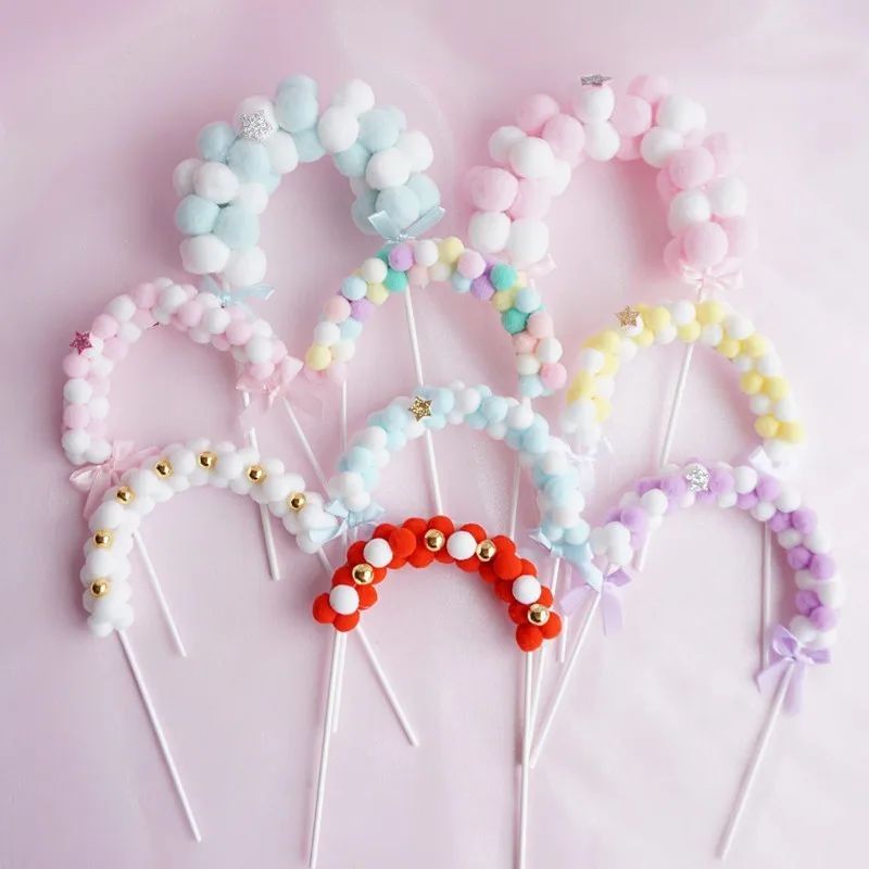 cake-topper-arch-soft-balls-blue