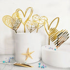 cake-topper-gold-acrylic-geo-heart-budget-topper