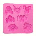 silicone-mould-dog-heads-7-cavity
