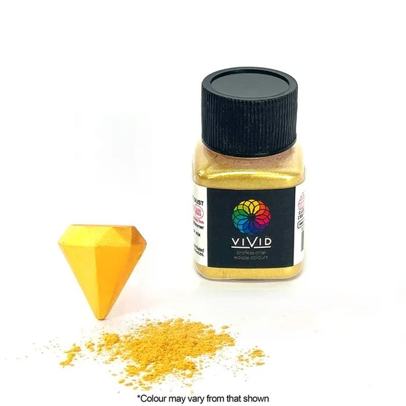 Vivid Edible Metallic Dust - Super Gold 10g