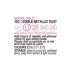 Vivid Edible Metallic Dust - Super Gold 10g