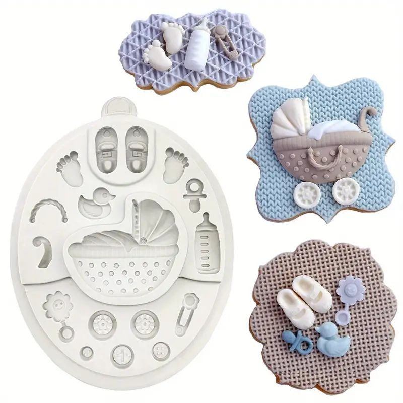 Assorted Baby Shapes 16 Cavity Silicone Mould