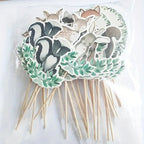 Welcome Baby Woodland Animal Cupcake Toppers 33pcs