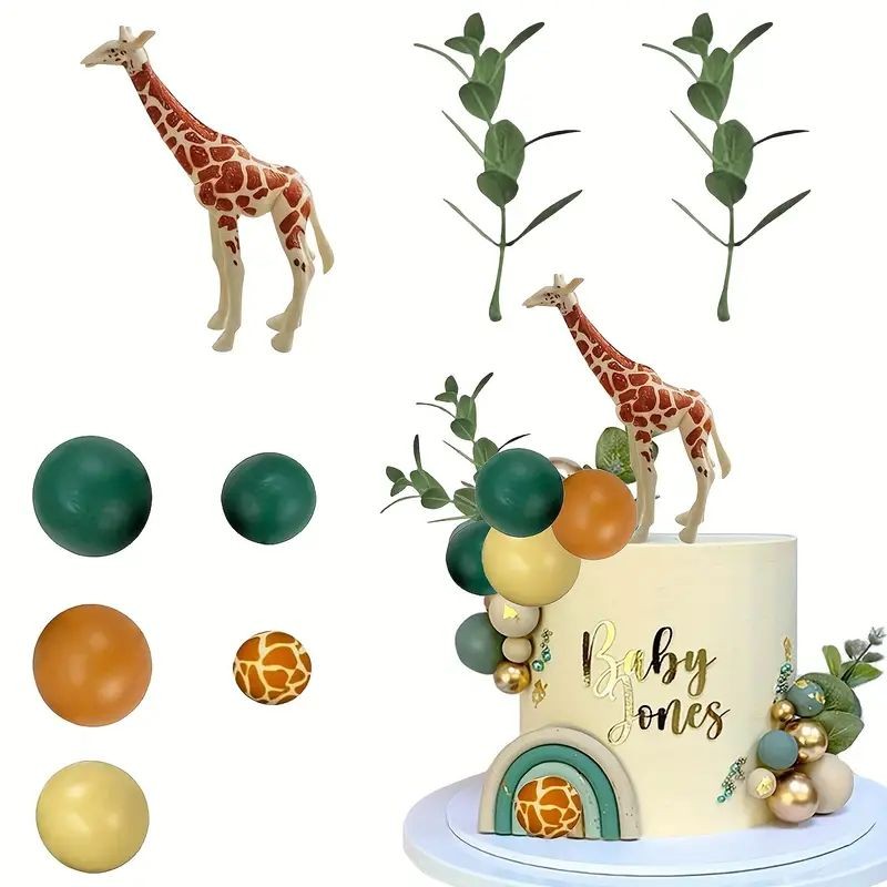 giraffe-jungle-cake-topper-set-8pc