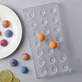 Plastic Chocolate Mould Spherical Shape 21 cavity