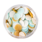 Sprinks Blue, White & Gold Mix Wafer Decorations - 9g