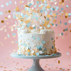 Sprinks Blue, White & Gold Mix Wafer Decorations - 9g