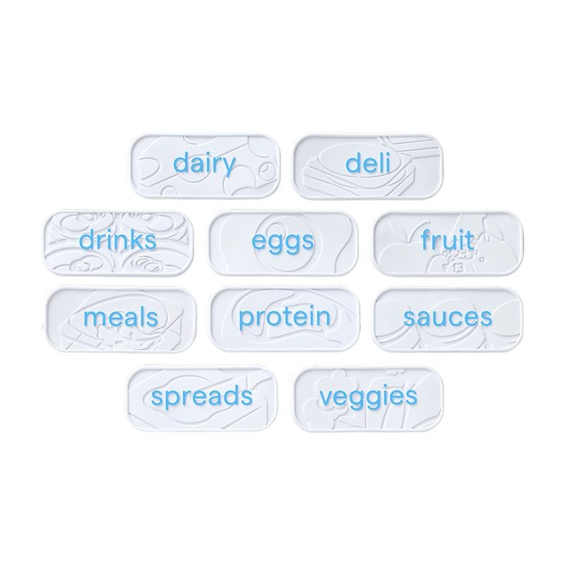 Youcopia Re-Stickable Fridge Labels 10pk