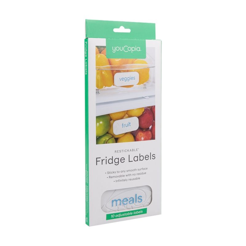 Youcopia Re-Stickable Fridge Labels 10pk