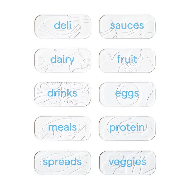 Youcopia Re-Stickable Fridge Labels 10pk