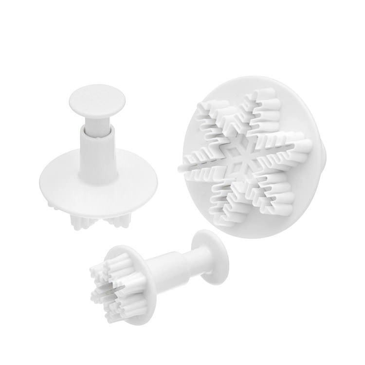Mondo Fondant Plunger Snowflake 3pc