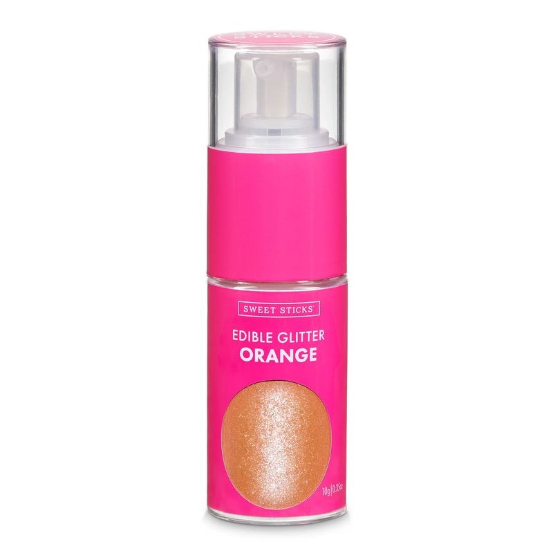 sweet-sticks-edible-glitter-pump-orange-10g