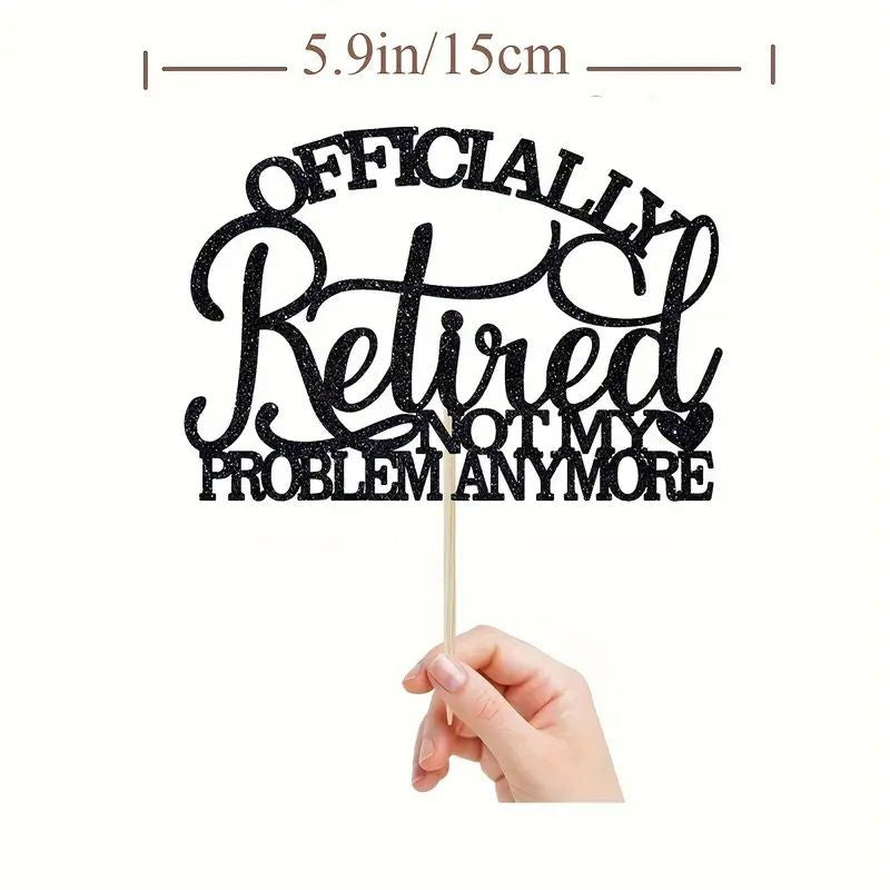 cake-topper-officially-retired-black-1pc