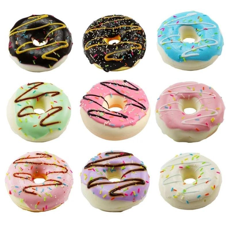 artificial-donut-7cm-assorted-colours