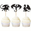 cupcake-toppers-black-glitter-dragon-24pc