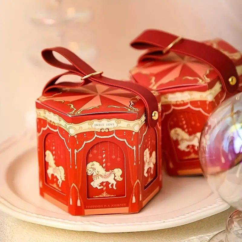 carousel-design-treat-box-9cm-x-8cm-red-1pc
