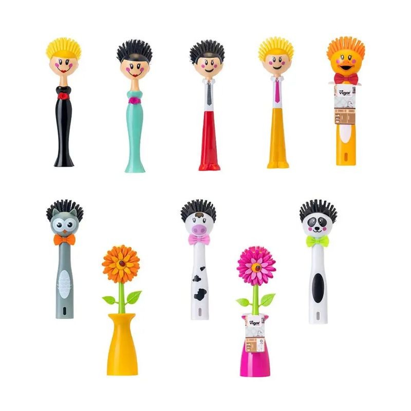 Vigar Funny Dish Brush Assorted styles