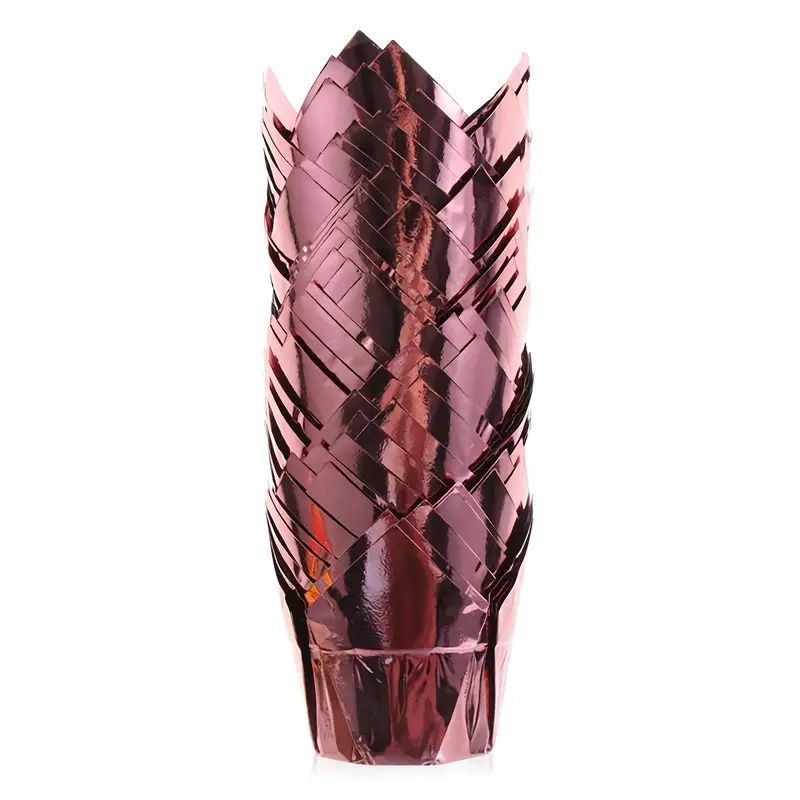 Tulip Muffin Cups and Cupcake Liners 50pcs Foil Rose Gold