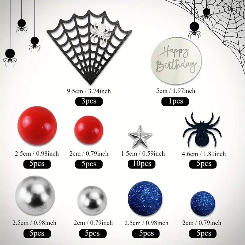 cake-topper-spider-star-49pc-set