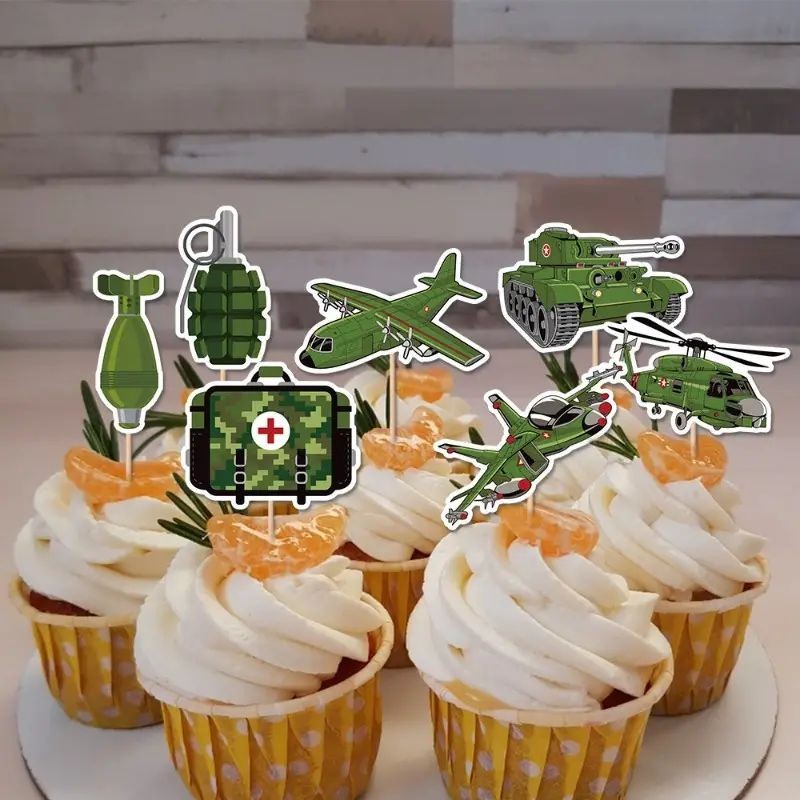 cake-topper-military-themed-16pc