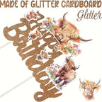 cake-topper-highland-cow-happy-bday-glitter