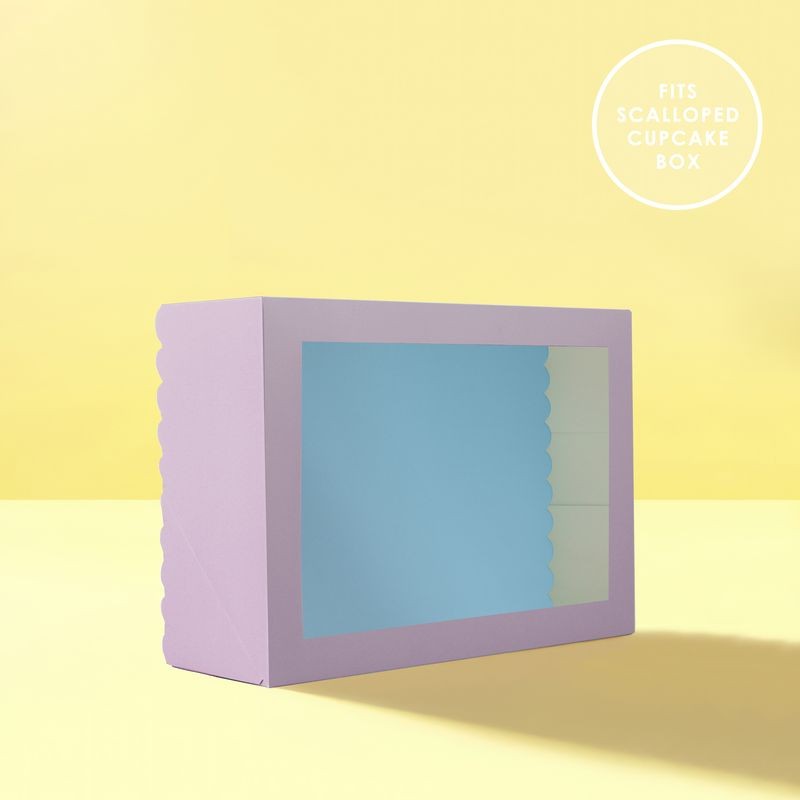 papyrus-rectangle-dual-colour-scalloped-cake-board-blue-lilac-14x10inch
