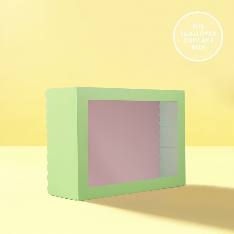 papyrus-rectangle-dual-colour-scalloped-cake-board-pink-green-14x10inch